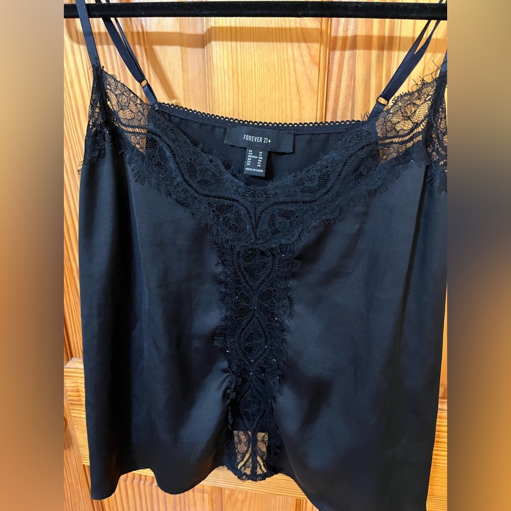 Forever 21+ Lace Black Camisole - Picture 2 of 6